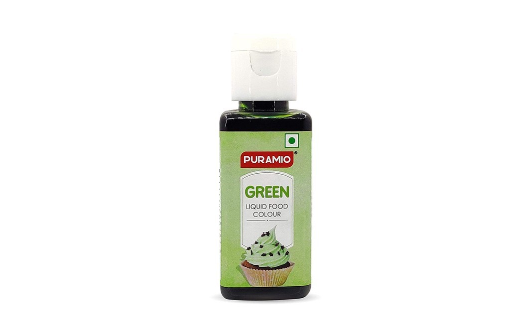 Puramio Green Liquid Food Colour    Plastic Bottle  50 millilitre